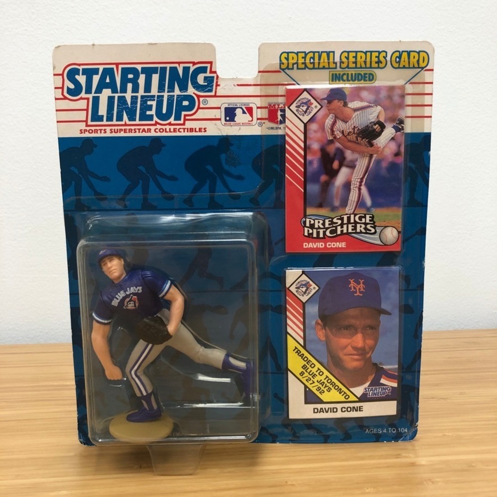 Kenner Starting Lineup David Cone Toronto Blue Jays 1993 Figure Blue MLB New